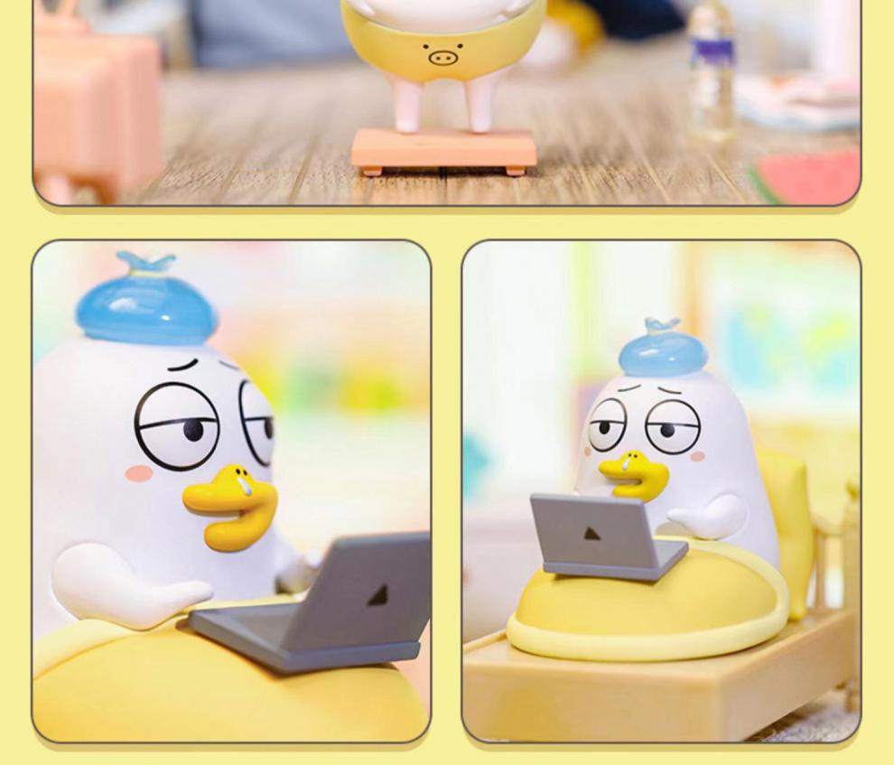 小刘鸭表情包盲盒公仔潮玩摆件创意礼物可爱无语speechless官方