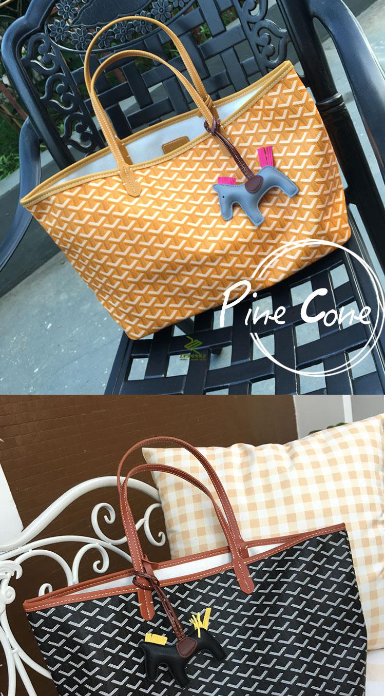 韩国emo狗牙包 小号感菜蓝子大容量2022新款单肩包腋下托特包 小号