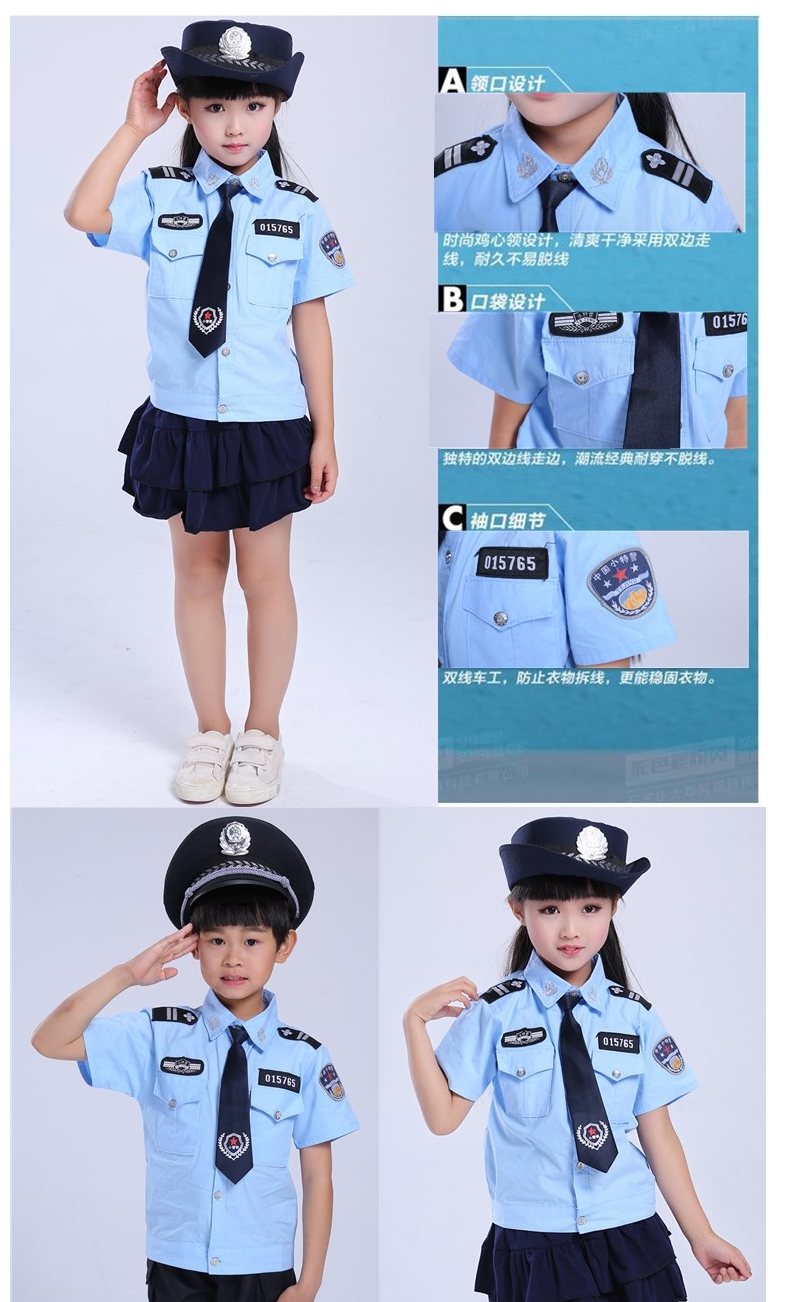 女款(短袖 裙子 领带 白色卷边帽) 100cm
