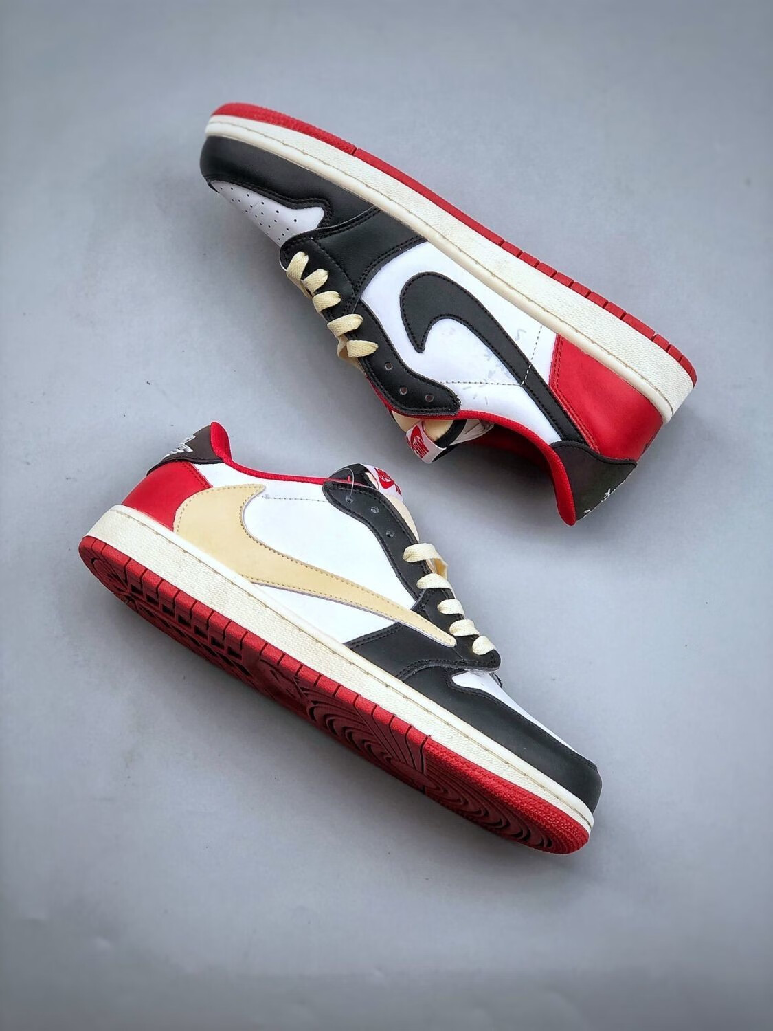 耐克nike 倒勾低帮头层皮麂皮后跟鬼脸logo篮球鞋休闲