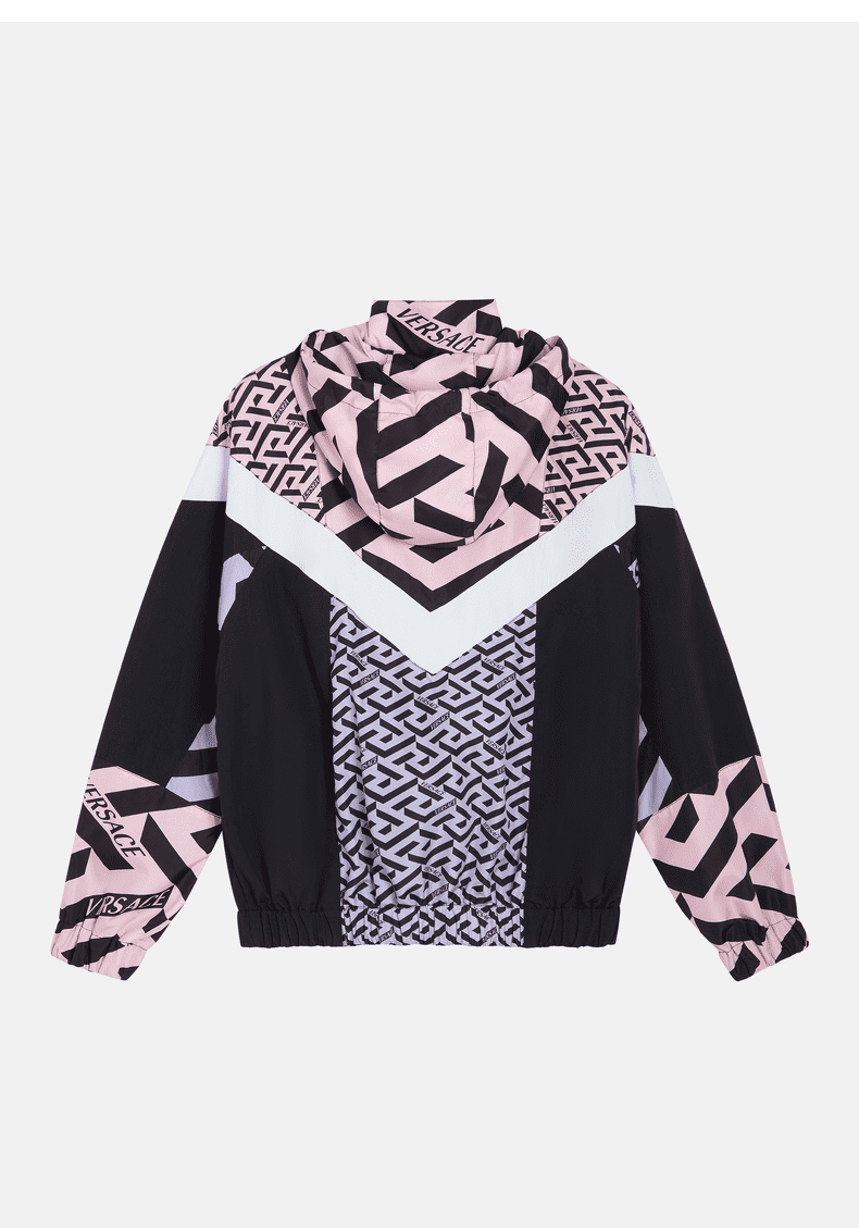 范思哲(versace)女士la greca希腊回纹外套夹克 6w300-粉色 36【图片