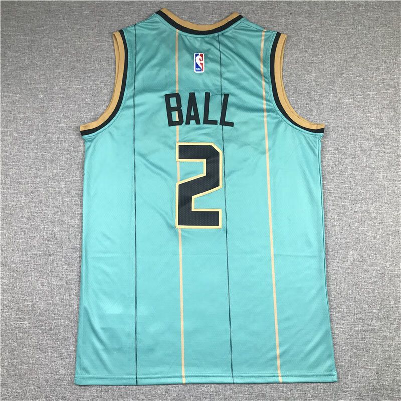 淘跃(taoyue)腾讯体育nba同款黄蜂队2号三球鲍尔球衣75周年12乌布雷3