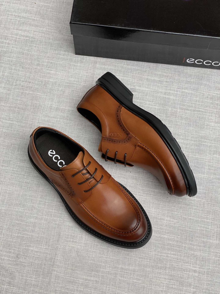 爱步(ecco)男鞋商务正装皮鞋一脚蹬牛皮德比鞋简约复古潮流休闲皮鞋