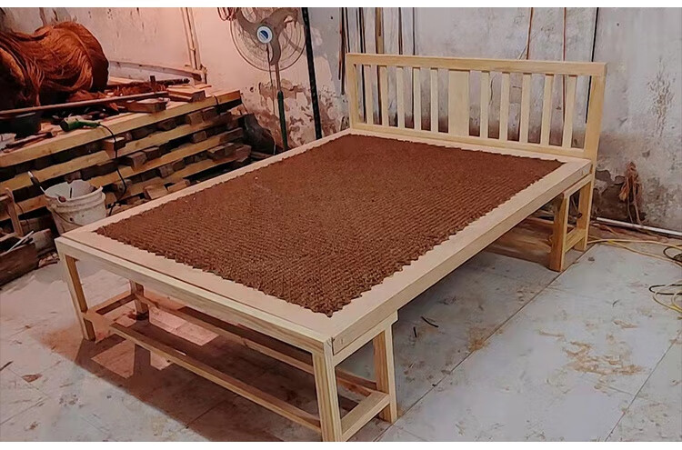实木床传统棕绷床架实木老款绷子床手工农村老式架子床棕棚床头架子