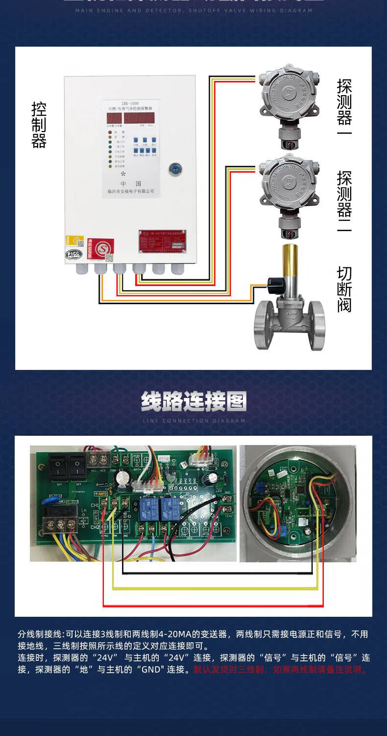 天然气紧急切断阀接线图片