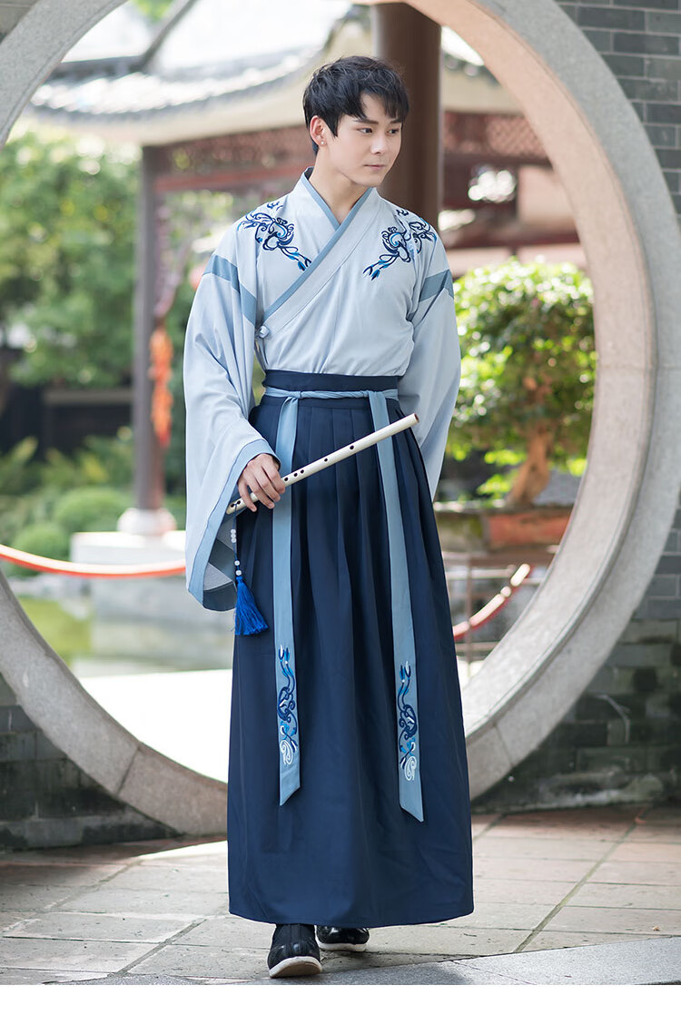 裳厢记汉服成人男唐朝 魏晋风汉服男广袖中国风汉元素日常表演服演出