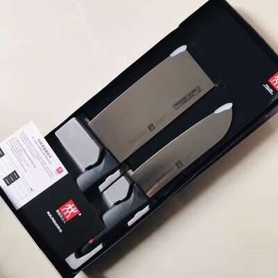 双立人(zwilling)德国菜刀家用不锈钢两件套刀具高品质中片刀厨房多用