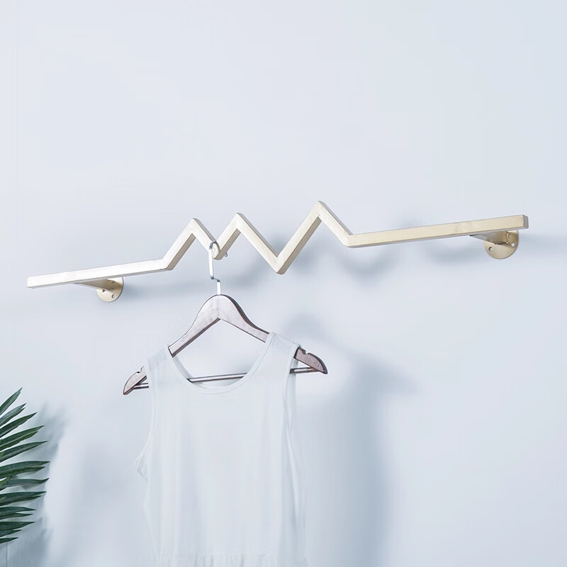 壁挂衣架 挂壁式钉墙上挂衣架服装店壁挂架展示架陈列服装组合上墙挂