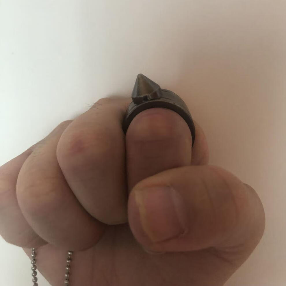 防狼防身戒指户外防卫指虎自卫防暴扳指汽车逃生破窗器防色狼潮牌运动