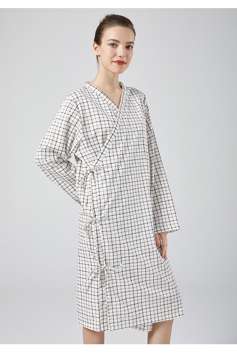 精神病衣服长款病号服女系带易穿脱病人睡衣男医院病号大褂患者护理服