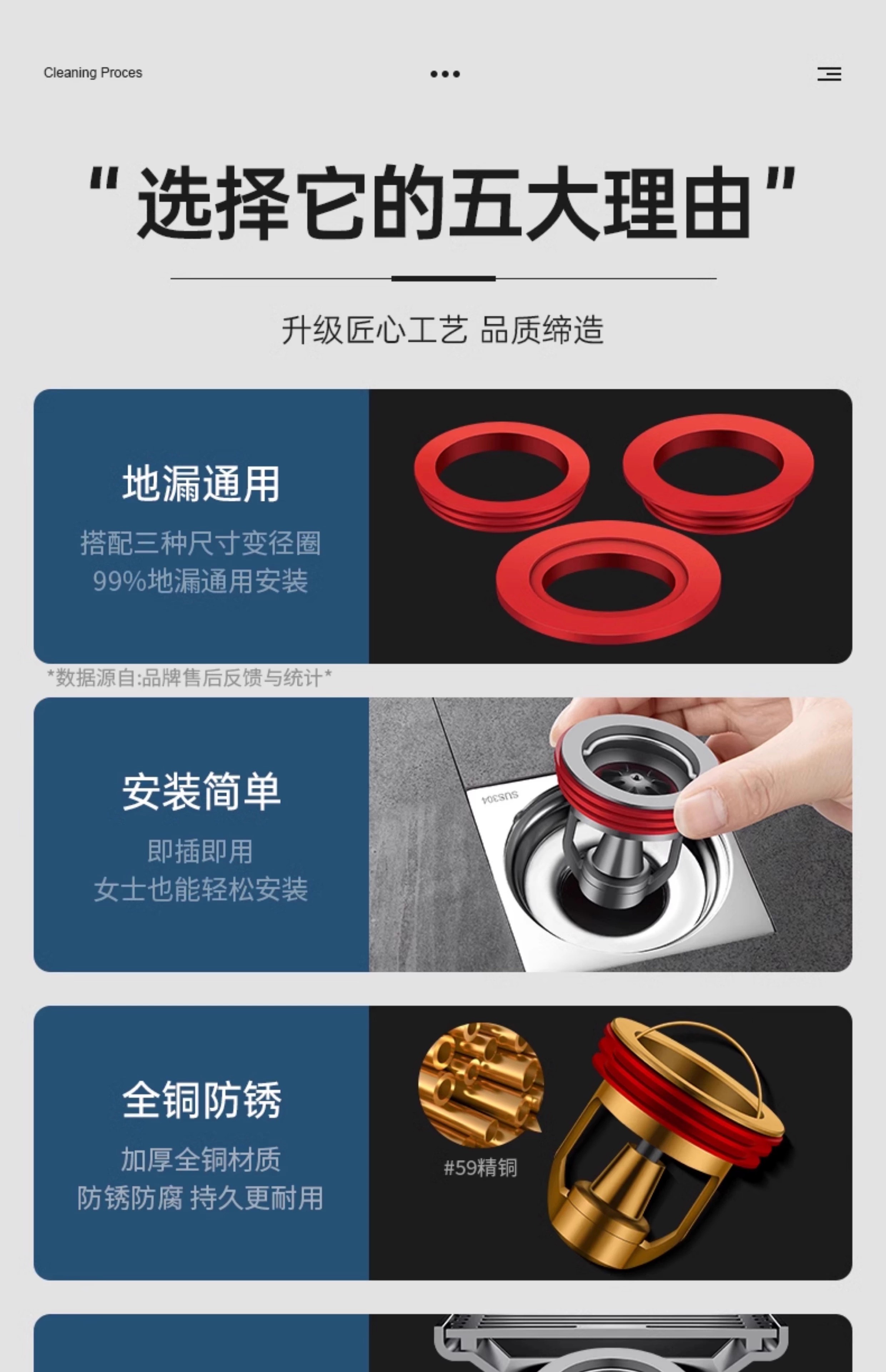 防臭地漏地漏芯防虫通用止逆阀防反水下水道防返臭神器防反味地漏芯