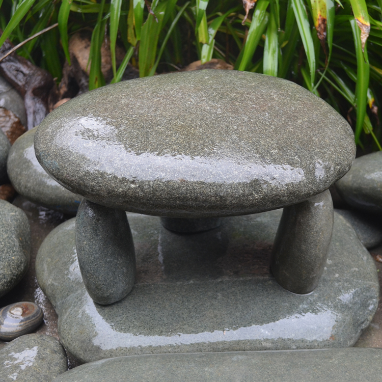 乌龟晒台石头鹅卵石超大鱼缸观景石扁平造景爬石台浮岛晒背台47厘米4
