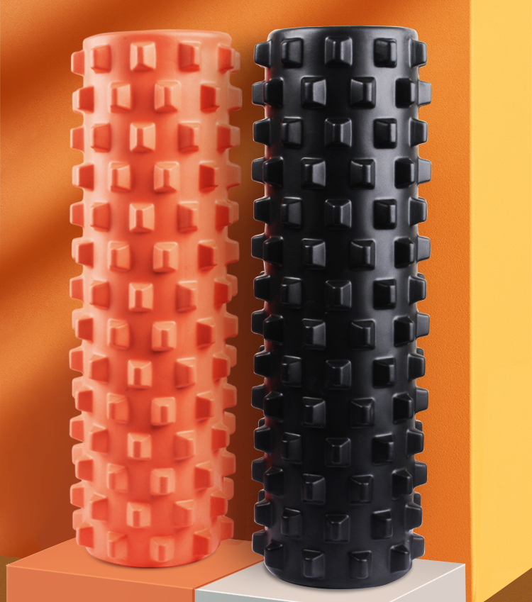 狼牙泡沫轴肌肉放松滚轴滚轮男女滚筒瑜伽健身器材 水蓝【45cm】全身