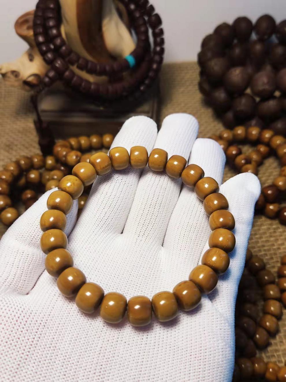 efp紫金鼠光珠紫金鼠实心光珠老型圆珠佛珠手串定制款 紫金鼠实心手串