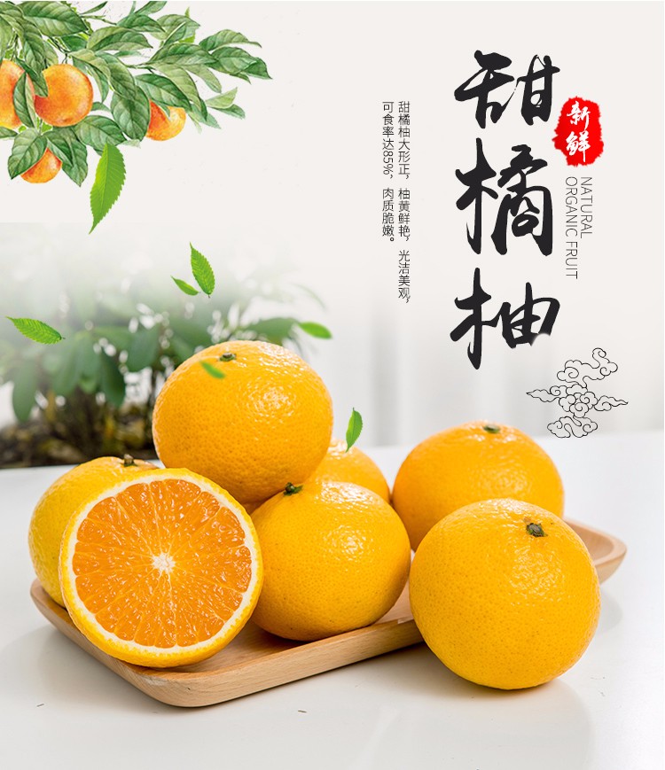 荣嵘甜心柚当季新鲜柚子礼盒送礼孕妇酸甜水果 甜心柚 5斤 【大果9个