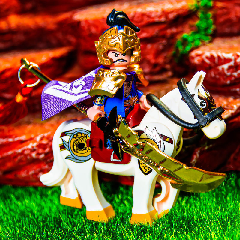 乐高lego三国演义小侠五虎上将神之弓黄忠迪库积木人仔拼插玩具第三方