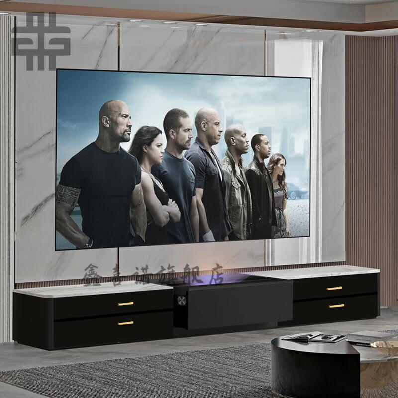【厂家自营】激光电视柜自动隐藏 前后伸缩激光电视机柜影院极简智能