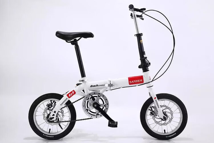 赫宾诺(hebinnuo)三河马折叠自行车16寸14/20寸变速碟刹成人儿童男女