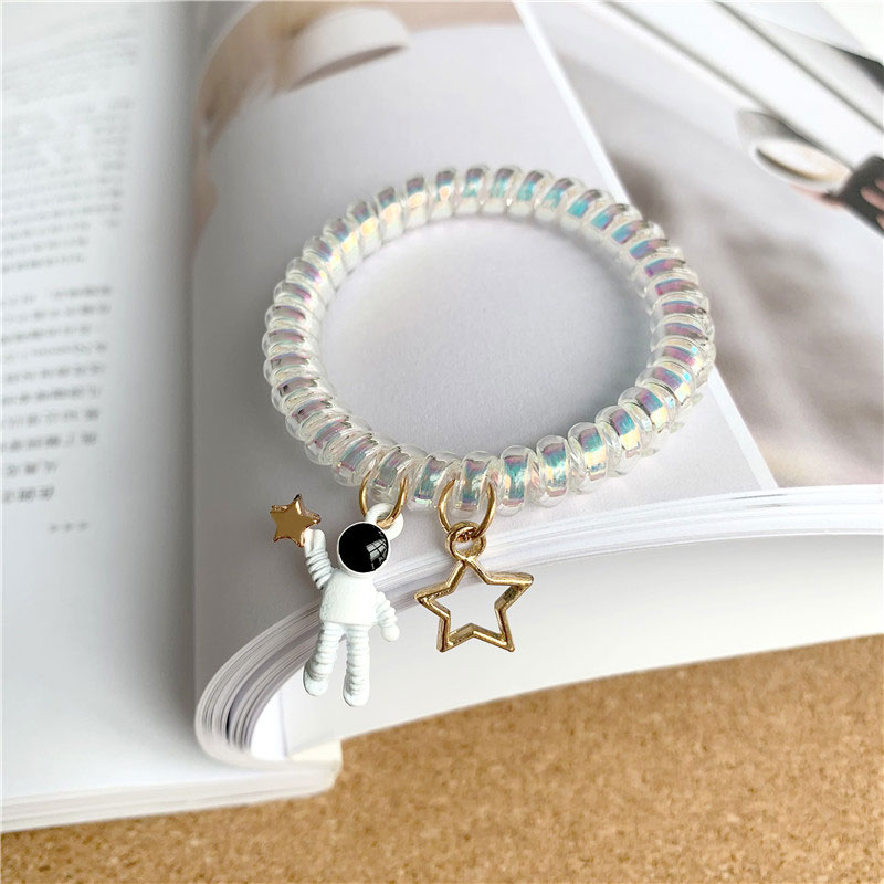 元捷 库洛米电话线女小清新太空人磁吸情侣手链闺蜜手绳两用潮 小公主