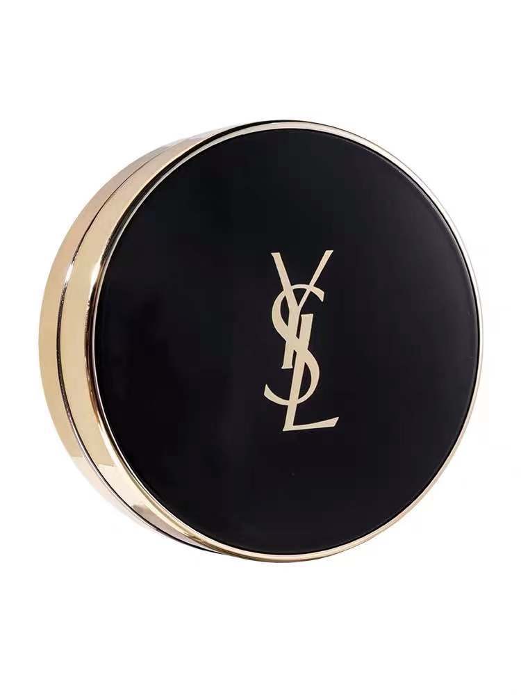 ysl圣罗兰七夕情人节皮革气垫羽毛皮革气垫遮瑕粉底液羽毛气垫b10