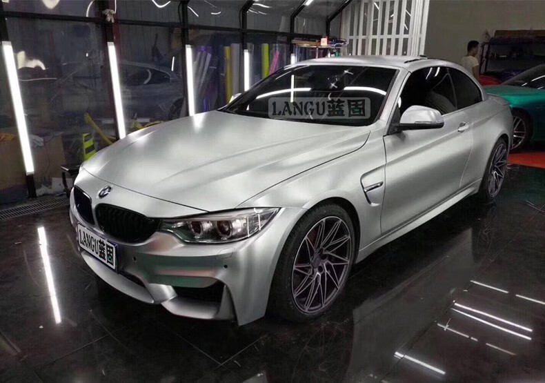 汽车改色膜银色贴膜贴纸冰膜消亚亮光水晶碳纤维后视镜全车身内饰碳