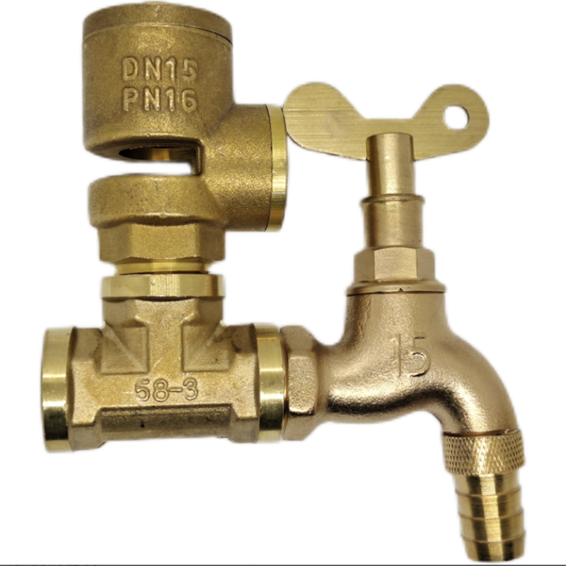 真空破坏器 手动螺纹自来水分体真空破坏器龙头铜真空破坏器分体式