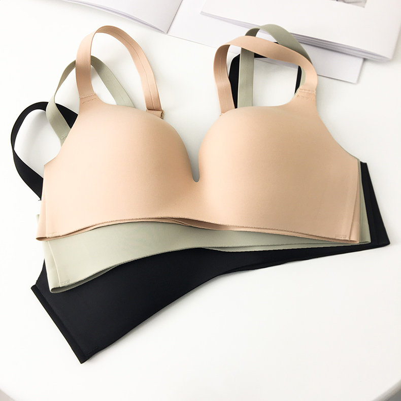 达芙妮内衣女薄款夏季隐形无痕胸罩不空杯吊带背心无钢圈性感贴合文胸