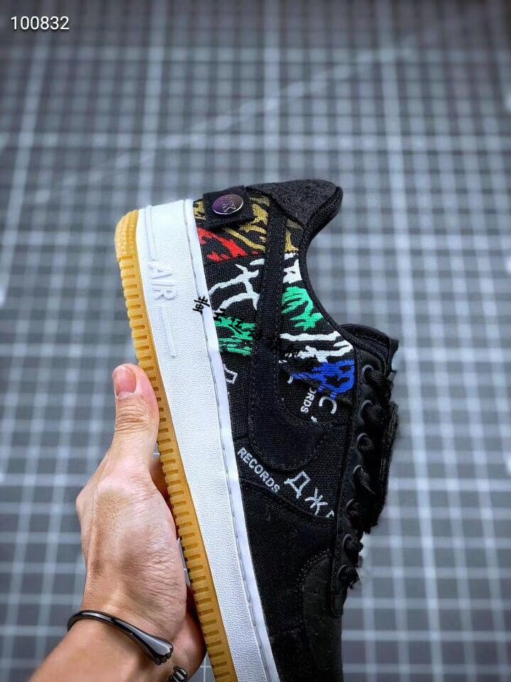 travis scott x air fore 1 ts联名af1鬼脸拼接空军1号cn2405-90 空军
