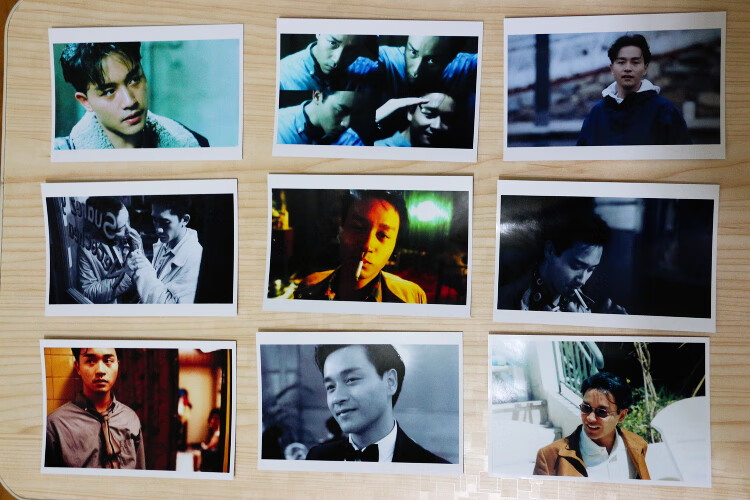 张国荣海报leslie张国荣港风复古铜版纸装饰照片明信片拍立得防水海报