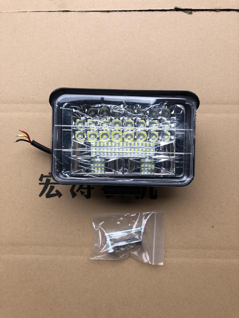 工程车吊车货车收割机农用拖拉机led大灯大功率亮大视野12v80v十寸