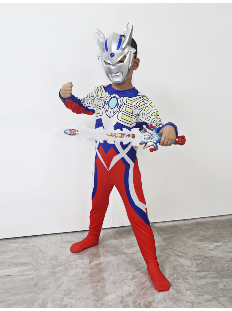 迪迦奥特曼儿童服装cosplay银河战衣男童赛罗套装欧布泽塔连体衣 迪迦