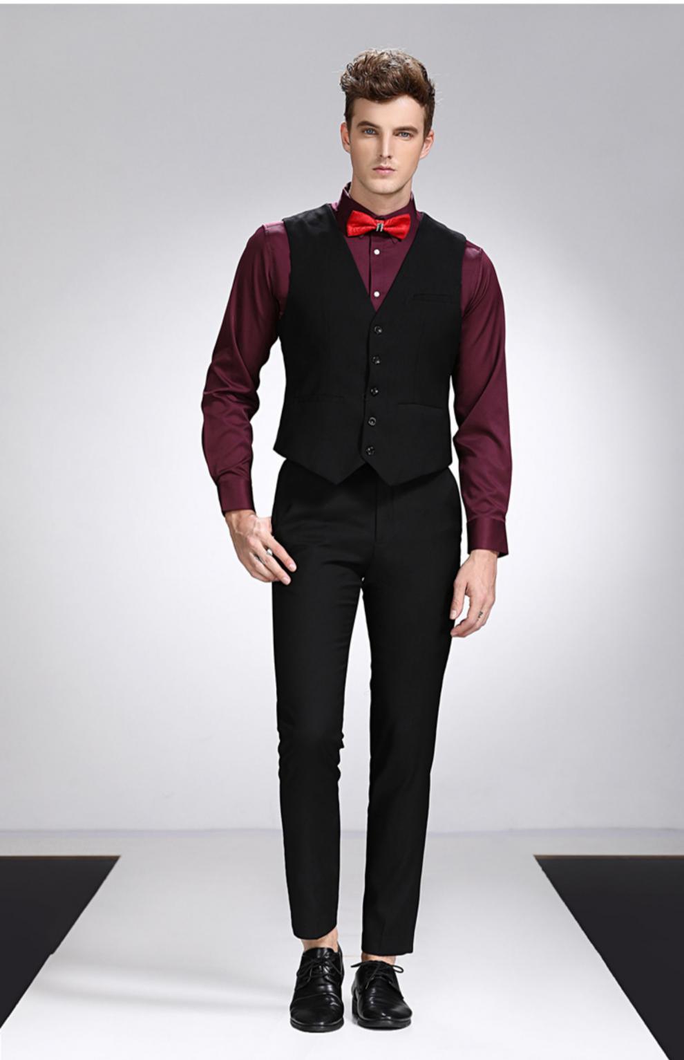 兄弟团服装租赁伴郎服兄弟团衣服装西式婚礼大码马甲新郎西装套装男出