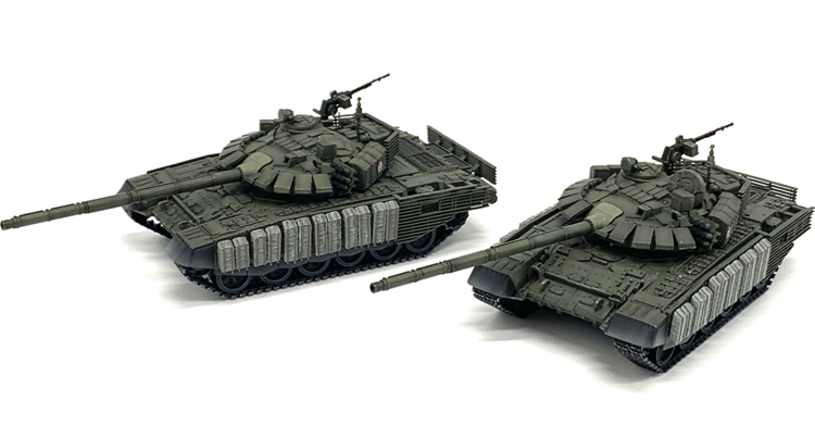 t72 t-72b3 俄罗斯主战坦克模型 塔曼师 附软质化石爆反成品 炮塔标识