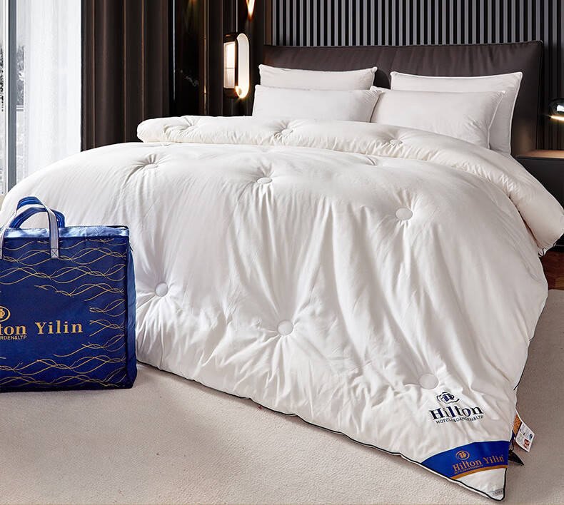 雅鹿家纺 希尔顿酒店冬天10斤大豆纤维双人被子被芯冬棉被加厚保暖 春