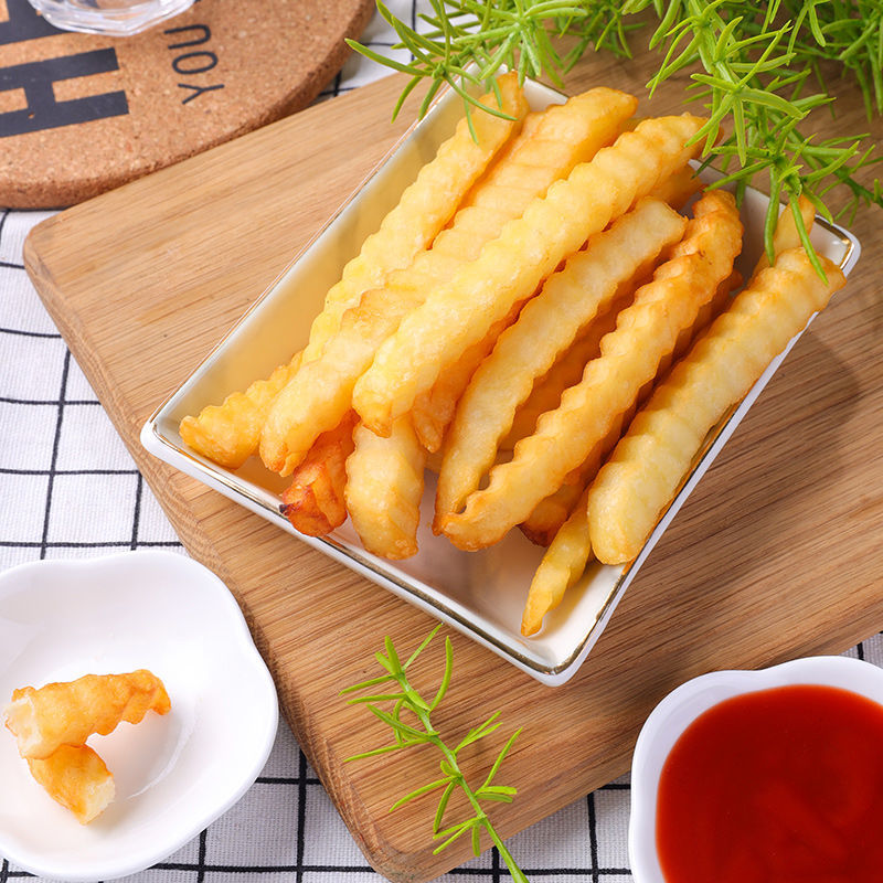 麦肯裹粉细薯条肯德基薯条冷冻半成品薯条咸味细薯条零食曲薯 铜牌细