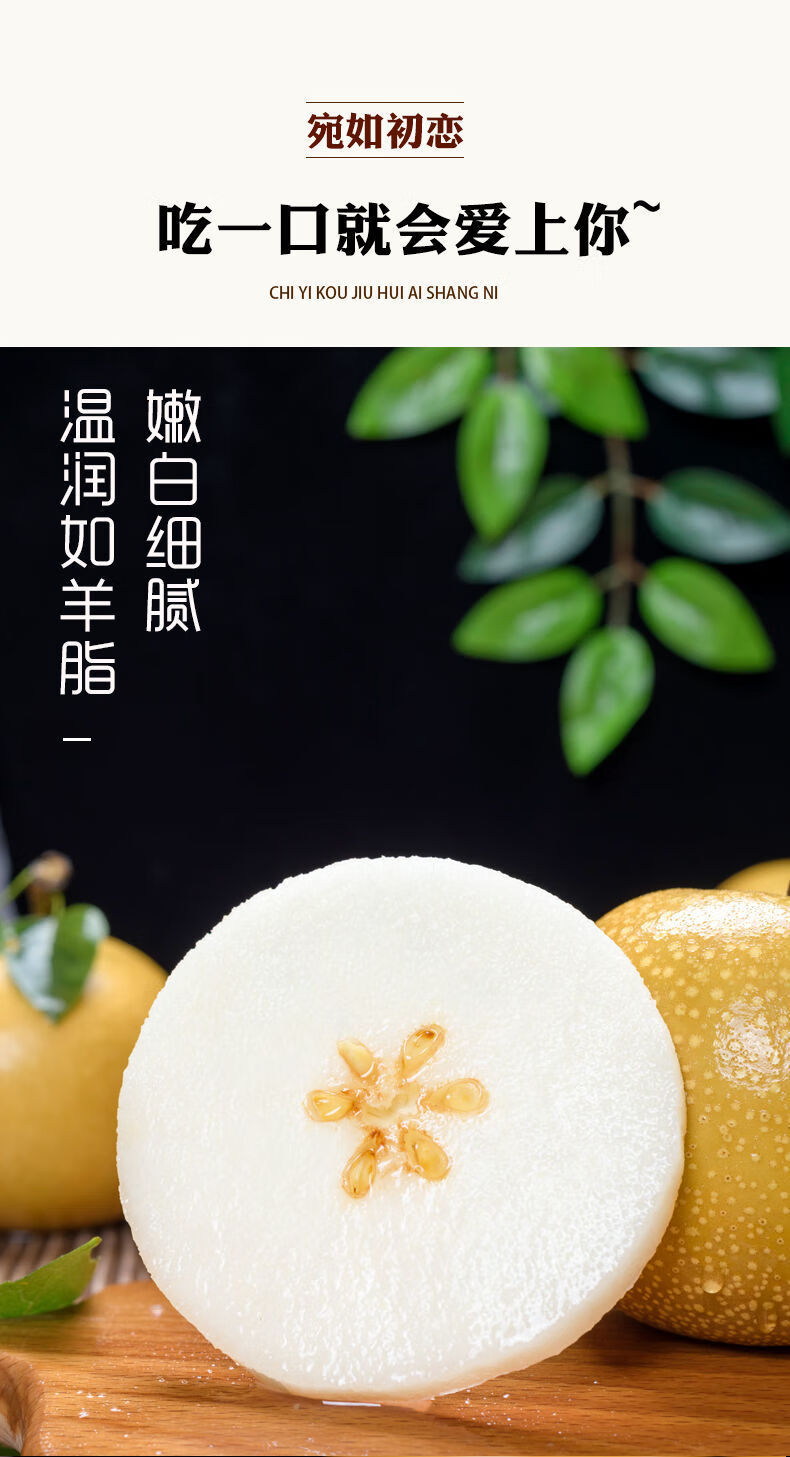 莱阳秋月梨(顺丰礼盒)特大 山东羊脂秋月梨礼盒装丰水梨新鲜水果当季