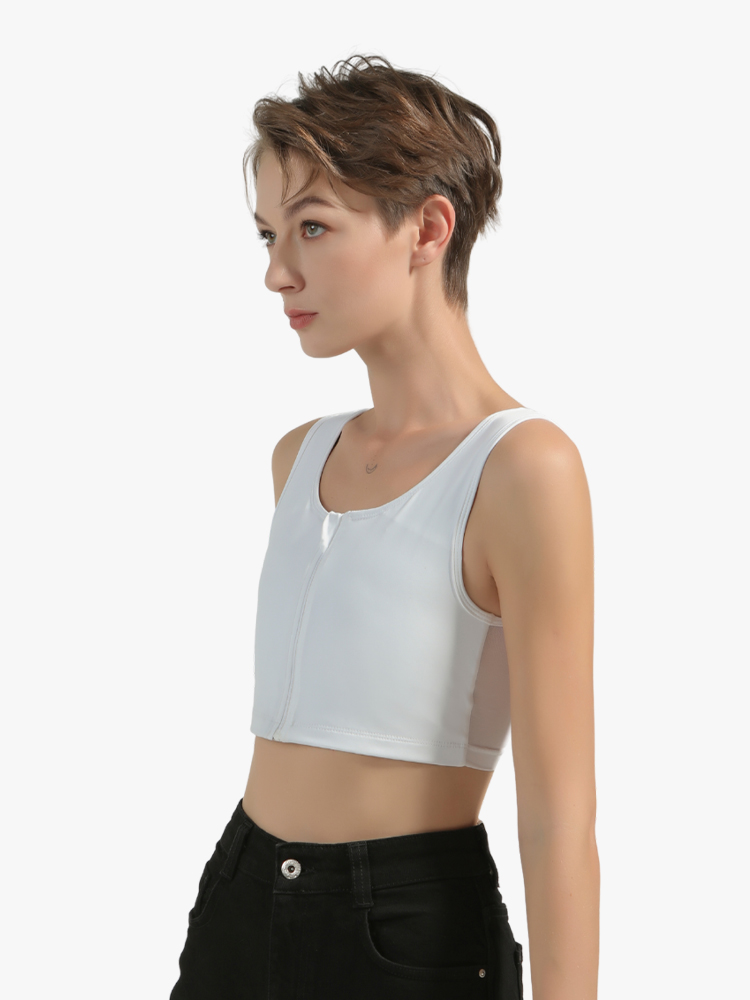 2022新款束胸内衣夏mrchokt拉链束胸les内衣女学生运动防震防下垂夏季