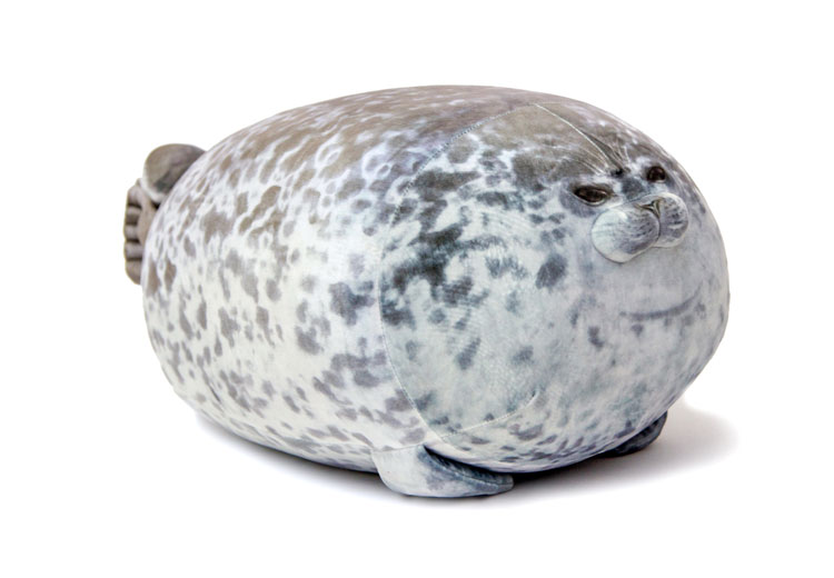 日本大阪海豹公仔创意睡觉抱枕玩偶娃娃毛绒玩具女生生日礼物 【arale