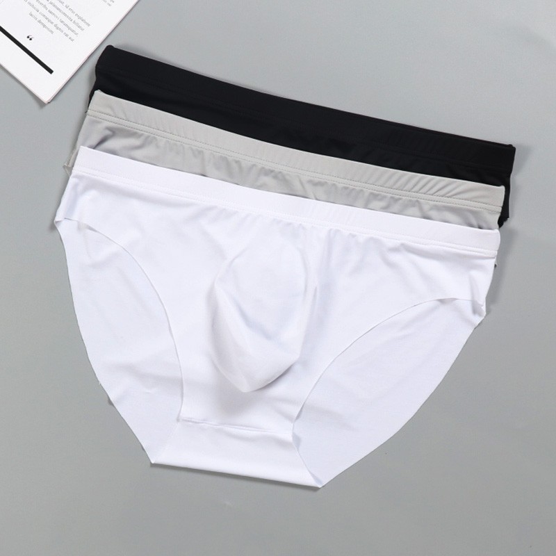 步踏坛 内裤男夏季薄款男士内裤冰丝三角裤季速干透气液体裤青年一片