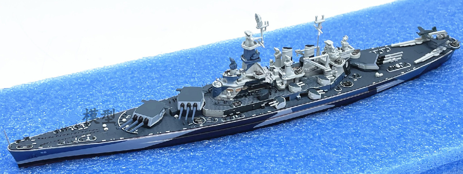 军舰模型摆件1/1000二战密苏里衣阿华战列舰战舰模型免胶分色成品静态