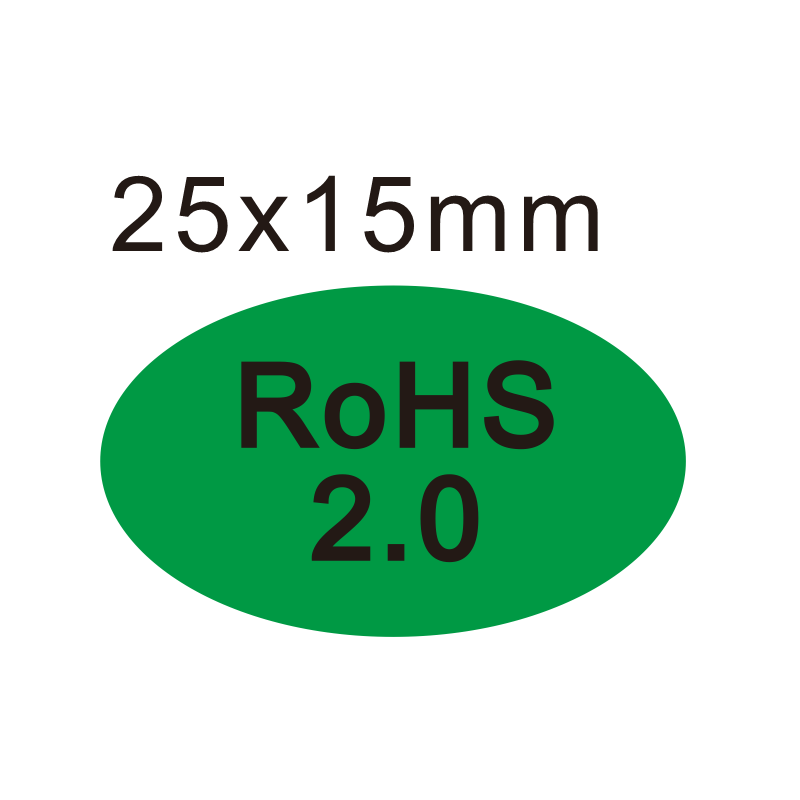 惠维欧盟标准rohs20贴纸环保贴纸绿色贴纸hf不干胶gp标签hsf标签hf25x