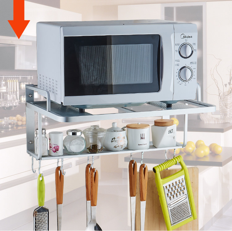 微波炉架微波炉置物架支架托架厨房烤箱架子壁挂式吊架挂架格兰仕55cm
