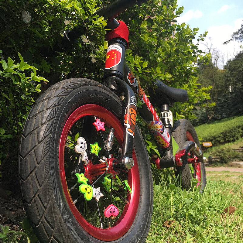 儿童平衡车装饰头盔kokua改装配件可酷娃滑步贴纸车轮反光条通用 说明