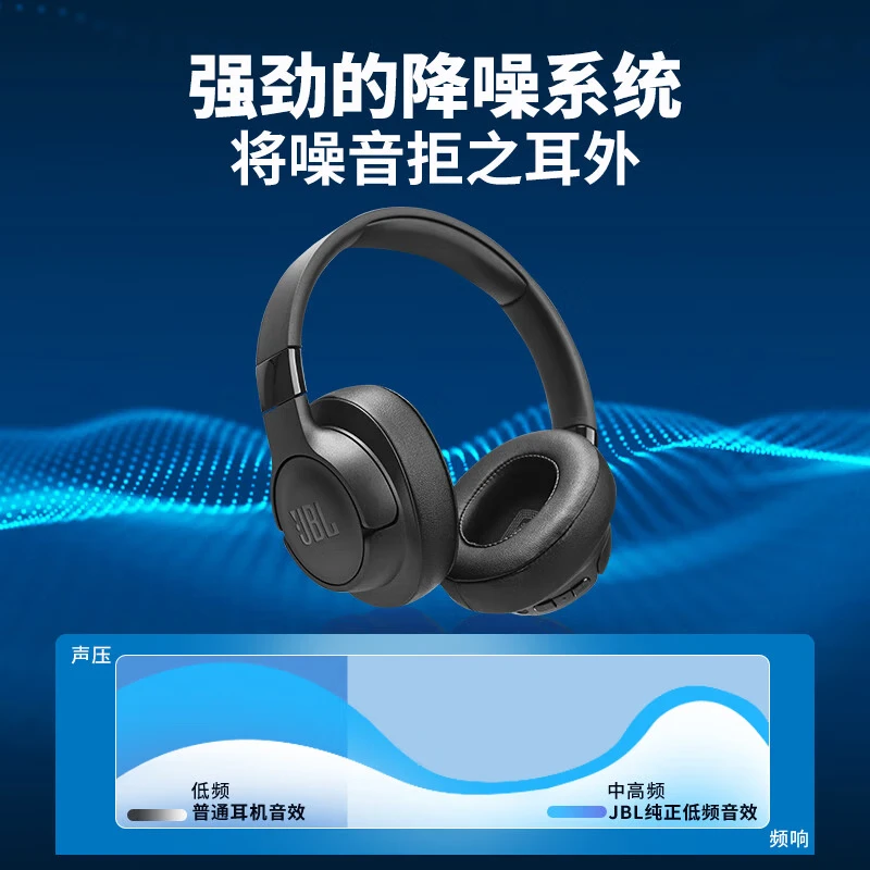 JBL TUNE770NC Wireless Over-ear Adaptive noise-cancelling Headphones Over-ear Bluetooth Headphones Active noise-cancelling Headphones Long battery life 520 Gift T770 Purple [Newly Upgraded Noise-cancelling Headphones] thumbnail 6