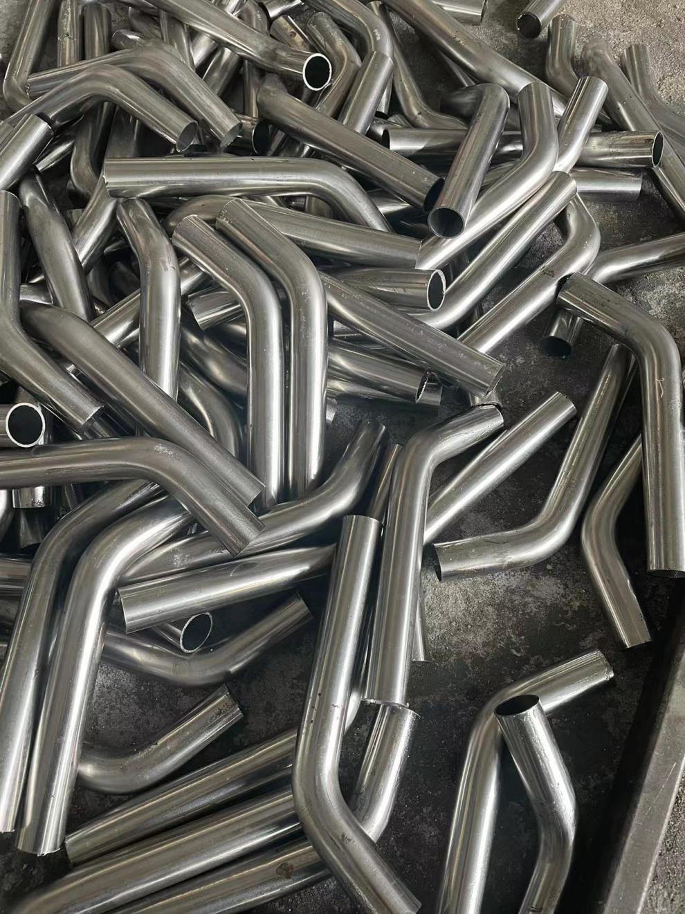 不锈钢304圆管弯管加工90度u型拉弯推手方管拉弯圆弧铁管焊接定制