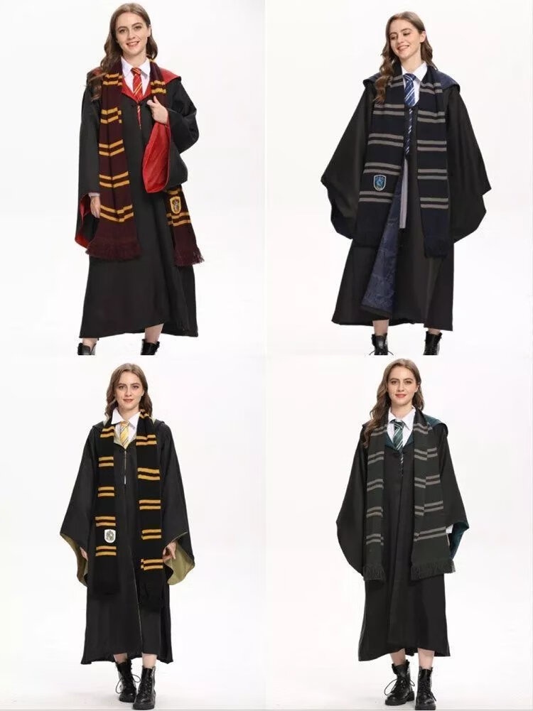 俞兆林哈利波特魔法袍霍格沃茨校服巫师袍斯莱特林制服衣服儿童成人