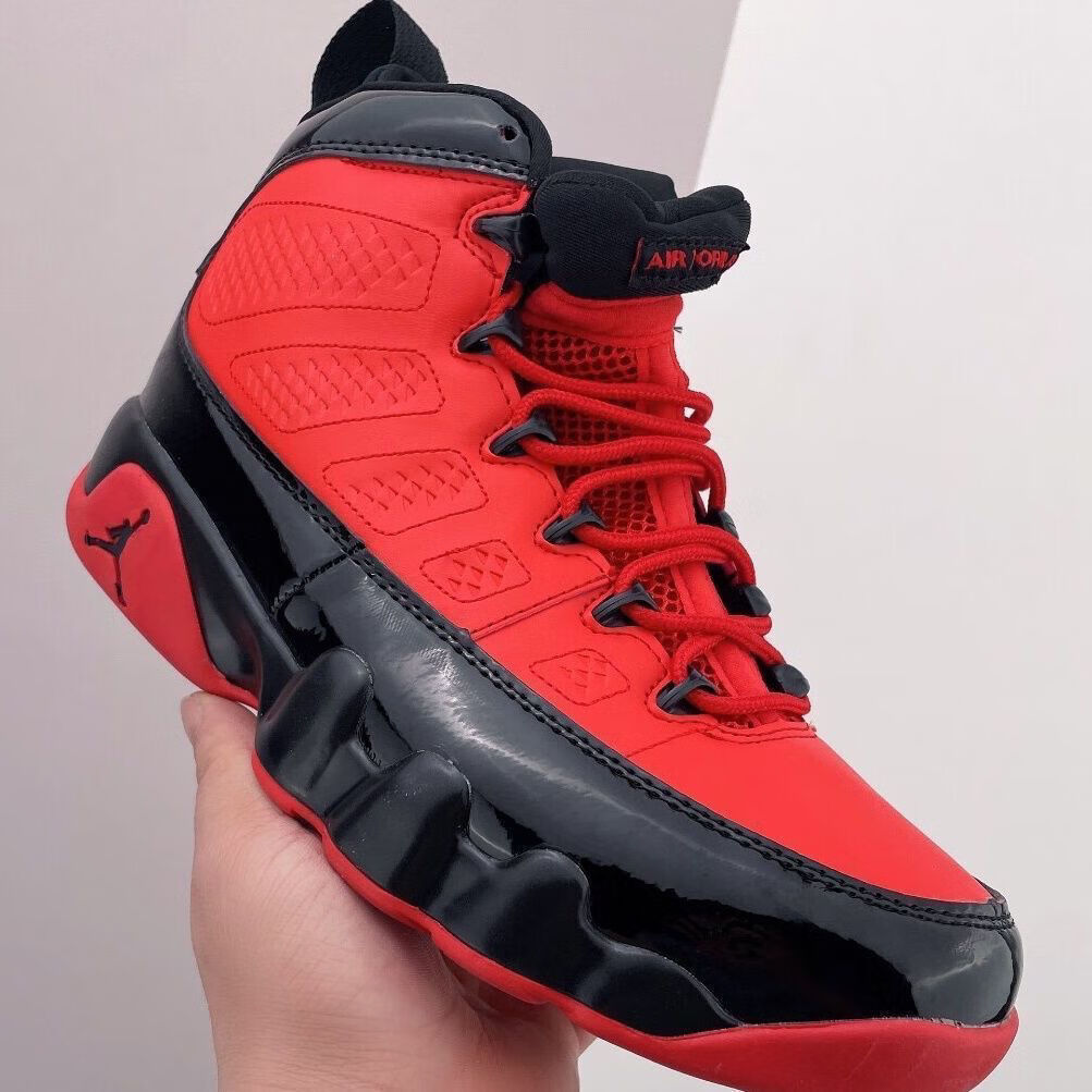 air aj9retro aj9 高帮乔9黑白白蓝耐磨防滑舒适缓震运动篮球鞋男