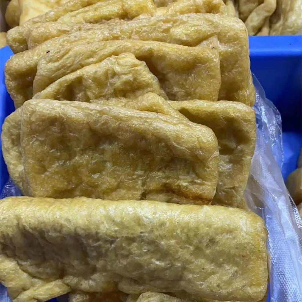 黄山特产徽州豆腐角油豆腐泡豆腐果歙县豆制品火锅炖菜烧肉 四角扁平
