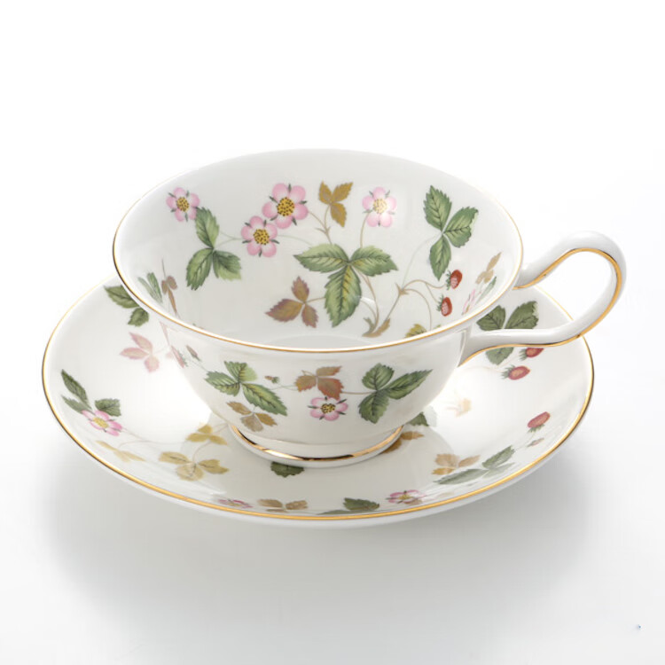 现货英国wedgwood茶具野草莓骨瓷红茶杯经典咖啡杯欧式进口下午茶具红