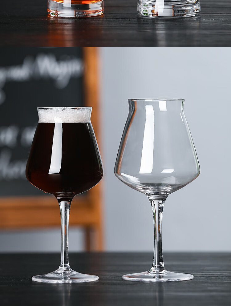 创意个性精酿啤酒杯 酒吧ipa小麦杯水晶玻璃小麦酒杯大容量扎啤杯 精
